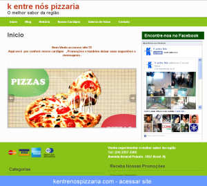 Site K Entre nós Pizzaria